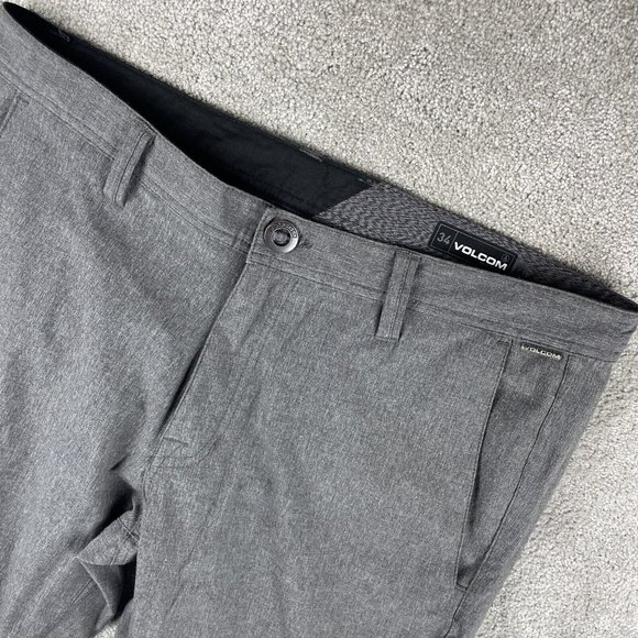 Volcom Other - Volcom Modern Stretch Chinos Men’s Size 34 Gray Flat Front Pants True To This
